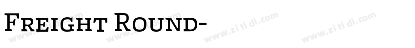 Freight Round字体转换